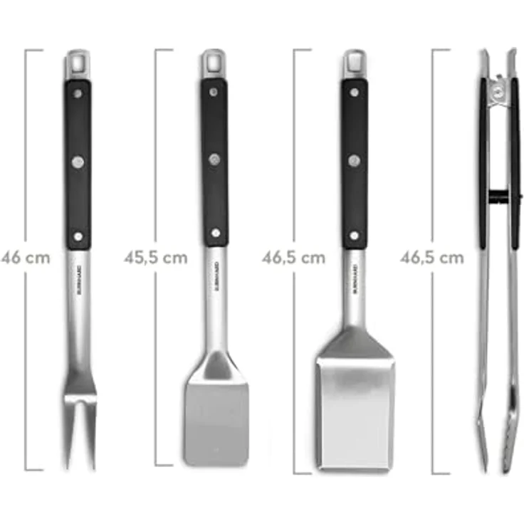 BUrnhard Grillbesteck Edelstahl 4-tlg. – Bild 2