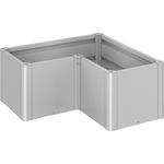 Biohort Hochbeet Belvedere, BxTxH: 102x102x45 cm, schwarz, lebendiger Raumtrenner für Terrasse und Balkon