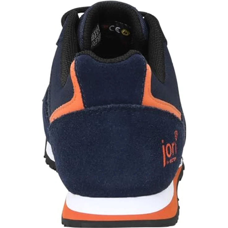 Jori jo_SLIM darkblue Low ESD S3S Sicherheitsschuh, hydrophobiertes Veloursleder, atmungsaktives Futter, gepolsterte Lasche, Paar – Bild 5