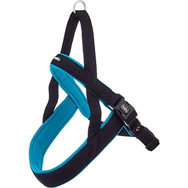 Nobby Norwegergeschirr Mesh Preno, türkis L: 60-76 cm + 46 cm, B: 25/35 mm, 1 Stück – Bild 1