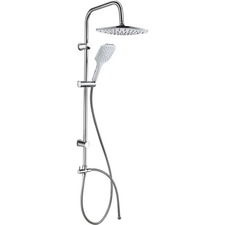 Trend Line Duschsystem TrendLine Duschsystem Quattro White chrom - Elegantes Duschsystem mit präzisem Wasserfluss