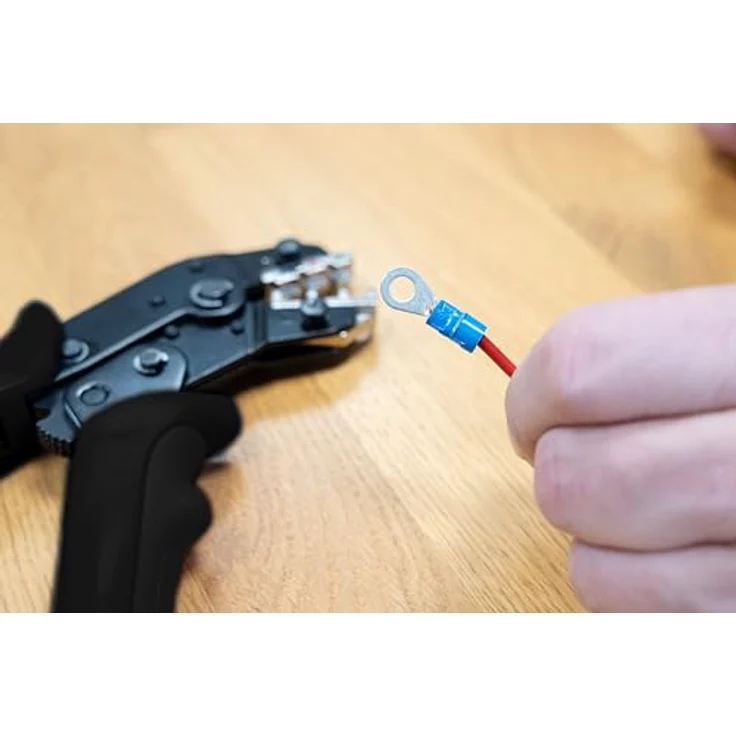 WEICON Crimpzange MC4, Zangenset für MC4-Stecker 2,5–6 mm² mit Ratschen-Mechanismus und ergonomischen 2-Komponenten-Griffen – Bild 5