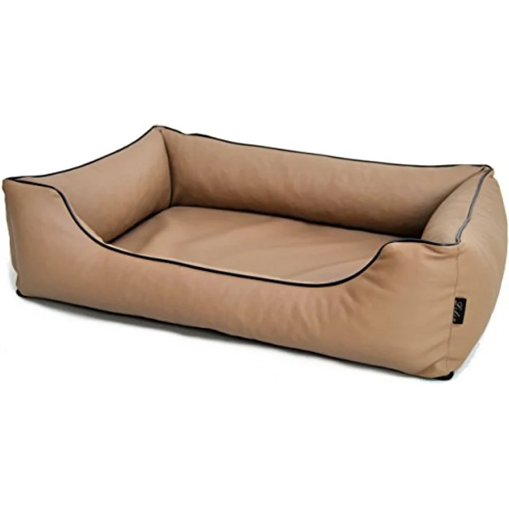 Lebon Hundebett Bruno 100 x 75 cm braun, Leicht zu reinigen mit Reissverschluss, Tolle Optik - Preisvergleich