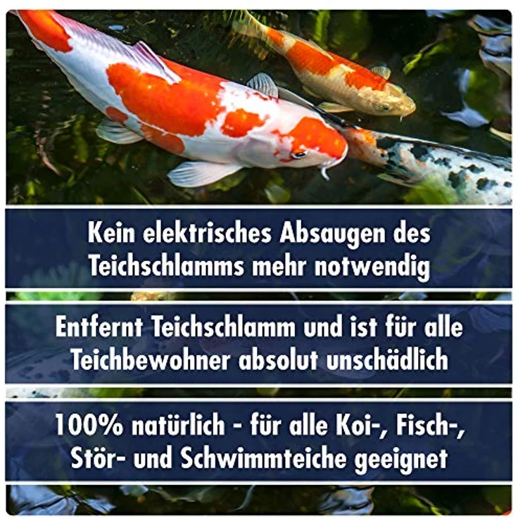 AQUASAN Gartenteich Mulmvec Flüssiger Teichsauger Plus (Teichschlammentferner - Kein mechanisches Absaugen von Schlamm und Mulm mehr notwendig - Nie Wieder Teichschlamm), Inhalt:5 Liter – Bild 2