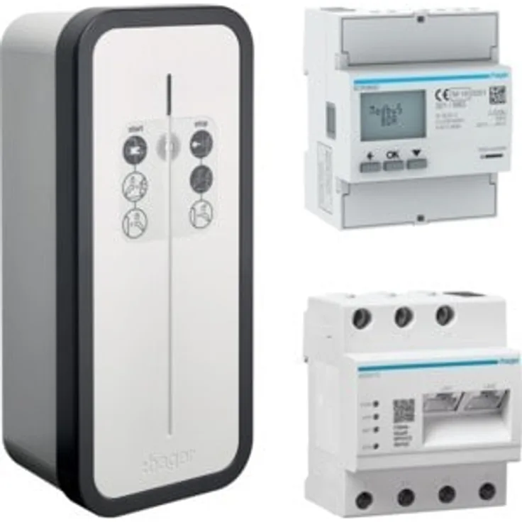 Hager, Elektroauto Ladestation, Kit witty solar (22 kW, 32 A, Typ 2)