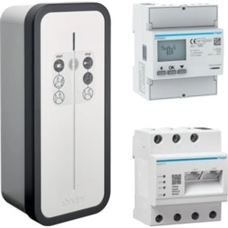 Hager, Elektroauto Ladestation, Kit witty solar (22 kW, 32 A, Typ 2)