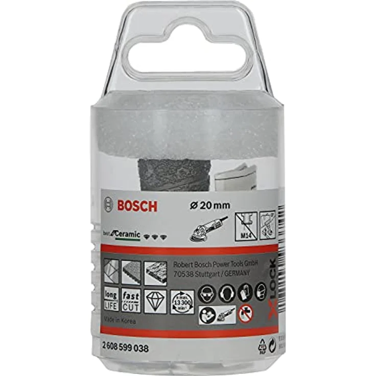 Bosch Accessories Fräskopf X-LOCK, 20 x 35 mm, Diamantbesatz für Hartkeramik, schlüsselloses Wechselsystem – Bild 2