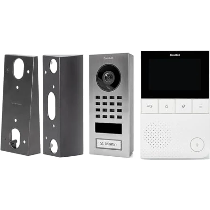 DoorBird D11 Video-Türsprechanlage, LAN/WLAN Komplett-Set aus Edelstahl V2A (gebürstet), HD-Qualität, Smart Home kompatibel – Bild 1