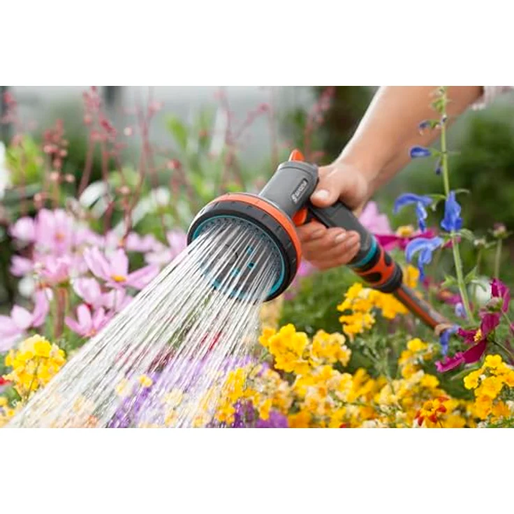 GARDENA Comfort Multibrause: Gartenbrause zum Bewässern und Reinigen, 5 Sprühformen, Dauerarretierung, stufenlose Regulierung, Frostschutz (18315-20) – Bild 5