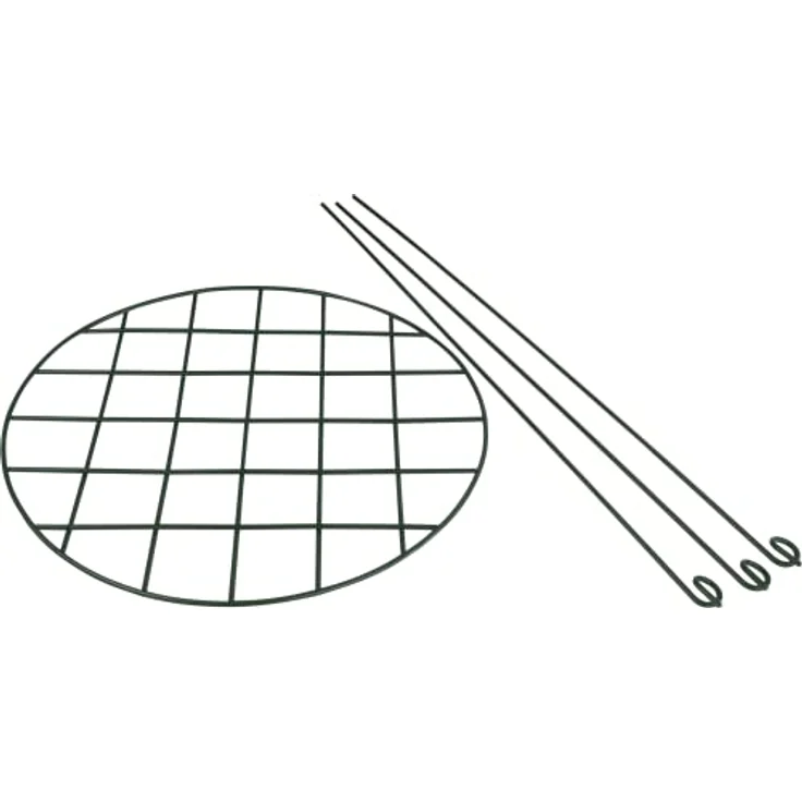 Windhager Blumen Stützgitter, Pflanzenstütze, Rankhilfe, Blumenstütze, Gitterspalier, Rankgitter, Ø35 x 60cm, grün, 07280 – Bild 2