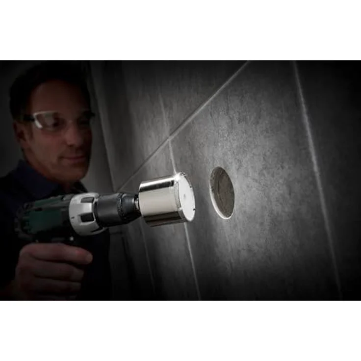 Wolfcraft 5930000 1 Diamant-Lochsäge Ceramic mit Schwamm, 10 mm Schaft Ø 65 - Preisvergleich – Bild 4