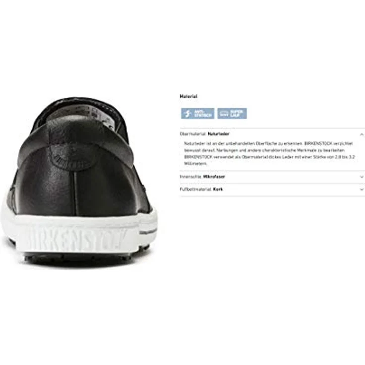 Birkenstock QO 400 NL, Sicherheitsschuhe, antistatischer Schutz, rutschhemmende Sohle, schwarz, Größe 40, Schutzklasse O2 – Bild 6