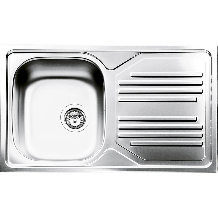 Smeg LYP861D, Bündiges Edelstahl-Küchenspüle mit Abtropffläche, rechteckig, 860 mm x 500 mm