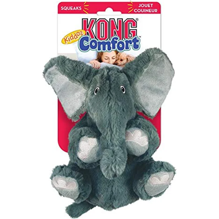 KONG Komfort Kiddos Elefant Hundespielzeug, klein – Bild 4
