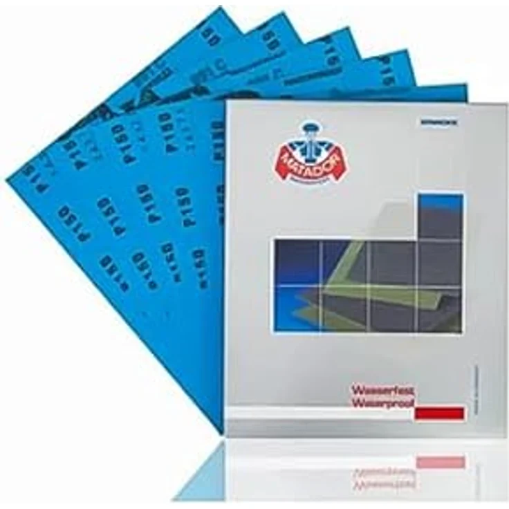 Starcke Abrasives Matador Ersta Wet und Dry Sandpapier, 10 Blatt Körnung 240, Siliziumkarbid, wasserfest – Bild 2