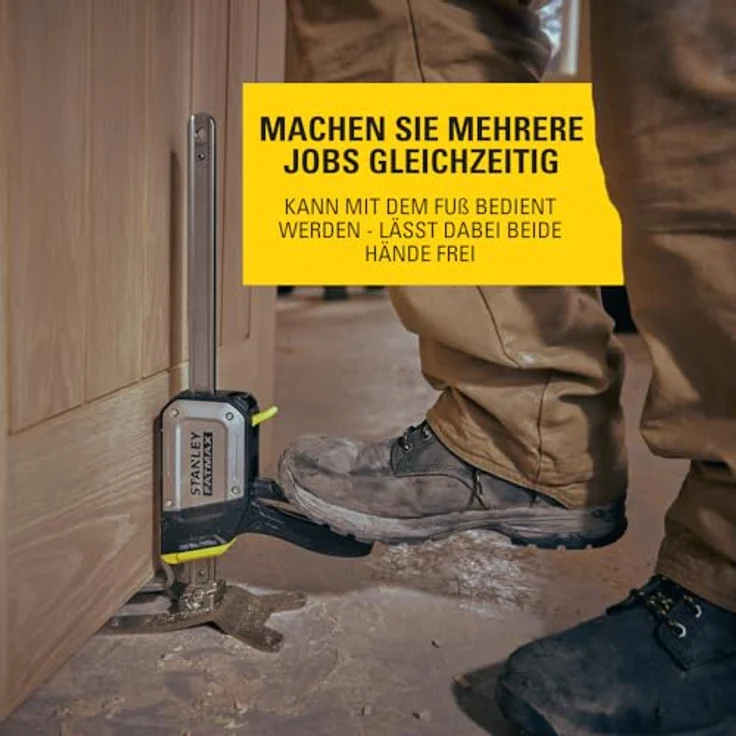 Stanley STANLEY FATMAX TradeLift Multifunktionales Heben (bis zu 150 kg), Nivellieren (2,5 mm Einstellungen), Halten (bis zu 150 kg) und Spreizen (bis zu 220 mm) Werkzeug, FMHT83550-1, Profi Werkzeug für Ein-Personen-Jobs – Bild 3