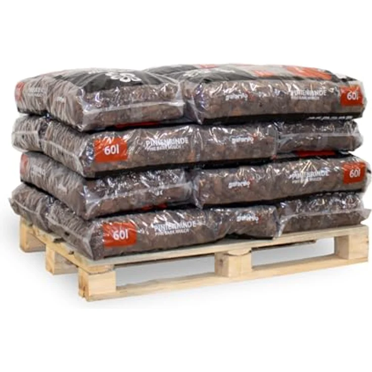 GALAMIO Pinienrinde Grob, Rindenmulch 25-40mm, 720l in 12 Säcken, umweltfreundlich und dekorativ für Garten und Terrarium – Bild 2