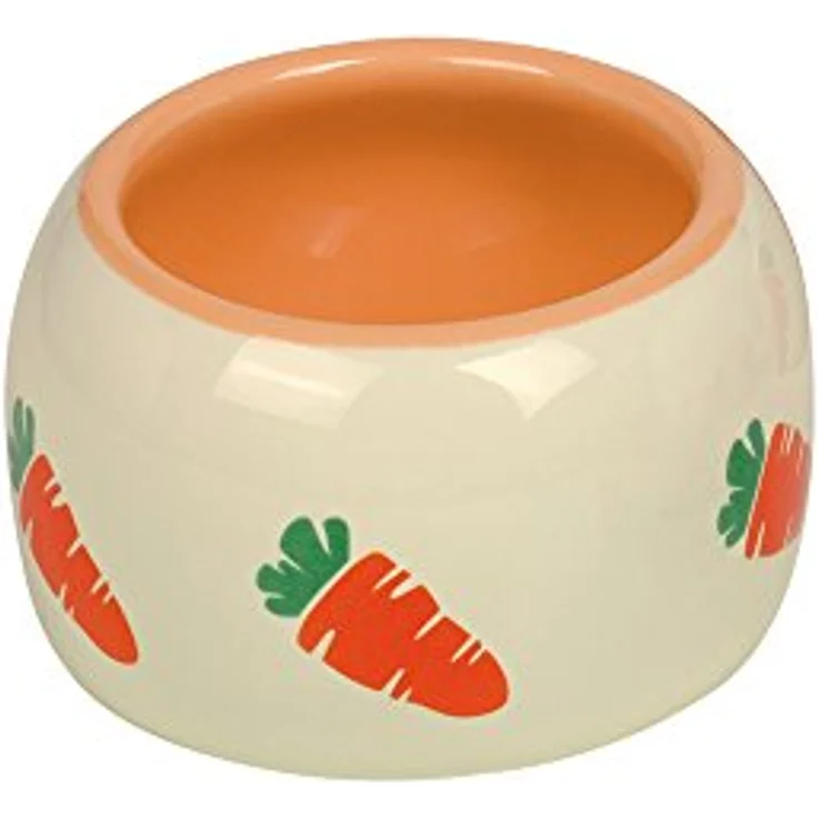 Nobby Keramik Futtertrog "CARROT" beige / orange 125 ml