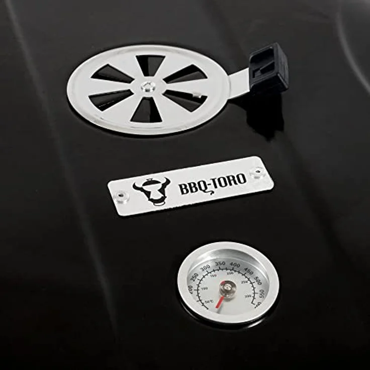 BBQ-Toro Kugelgrill Ø 57 cm mit Ablagefläche und Grillrostheber | Grillfläche Ø 54,5 cm | BBQ Kugelgrill Holzkohle, Barbecue Kugelgrill, Grill Holzkohle rund, Holzkohlegrill mit Deckel - Preisvergleich – Bild 5