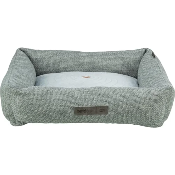 TRIXIE Hundebett Viviana 60x50 cm in blau-grau – weiches Kuschelbett mit integriertem Kissen und waschbarem Bezug – Bild 1