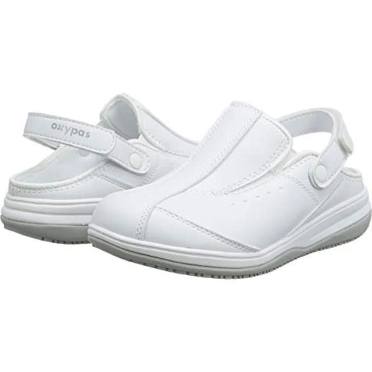 Oxypas IRIS Damen Clogs, rutschfest und antistatisch, weiß – Bild 6
