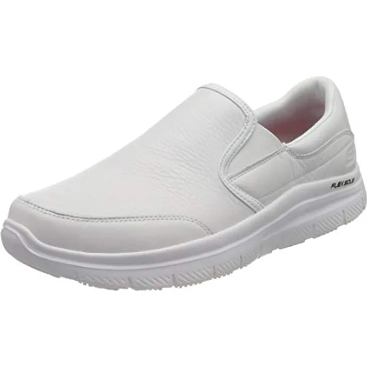 Skechers FLEX ADVANTAGE SR Berufsschuh Slipper, rutschhemmend, Stretcheinsatz, für Gastronomie und Pflege, Farbe weiß, Größe 40