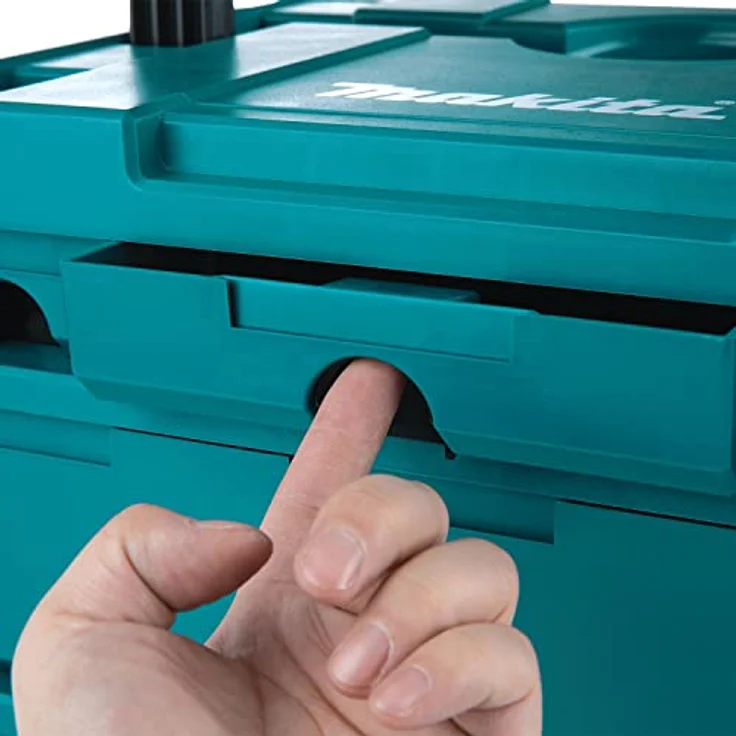 Makita MAKSTOR 4.5 Werkzeug Koffer 5 Schubladen ( P-84349 ) 395 x 295 x 320 mm – Bild 3