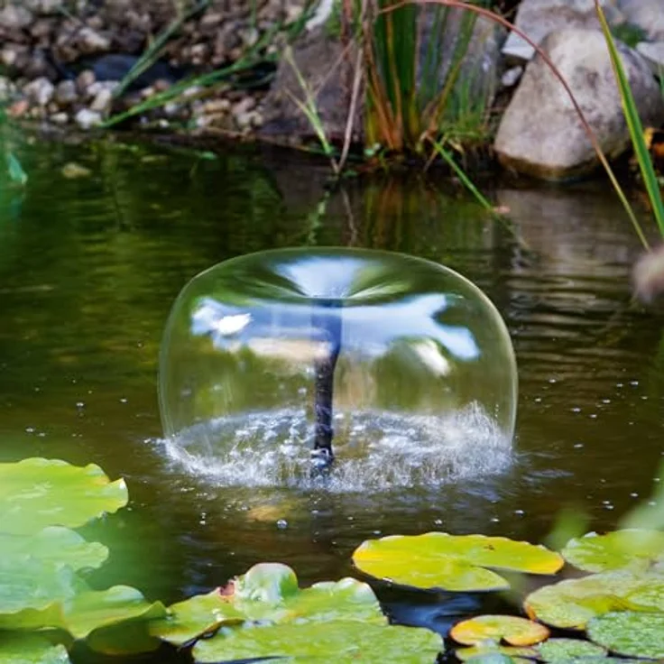Esotec Solar Einzelpumpe Fountain 500 650, universell einsetzbare Tauchpumpe mit Trockenlaufschutz, 500-650 l/h Förderleistung, 12-18V/DC, für Gartenteiche und Wasserspiele, 101993 – Bild 4