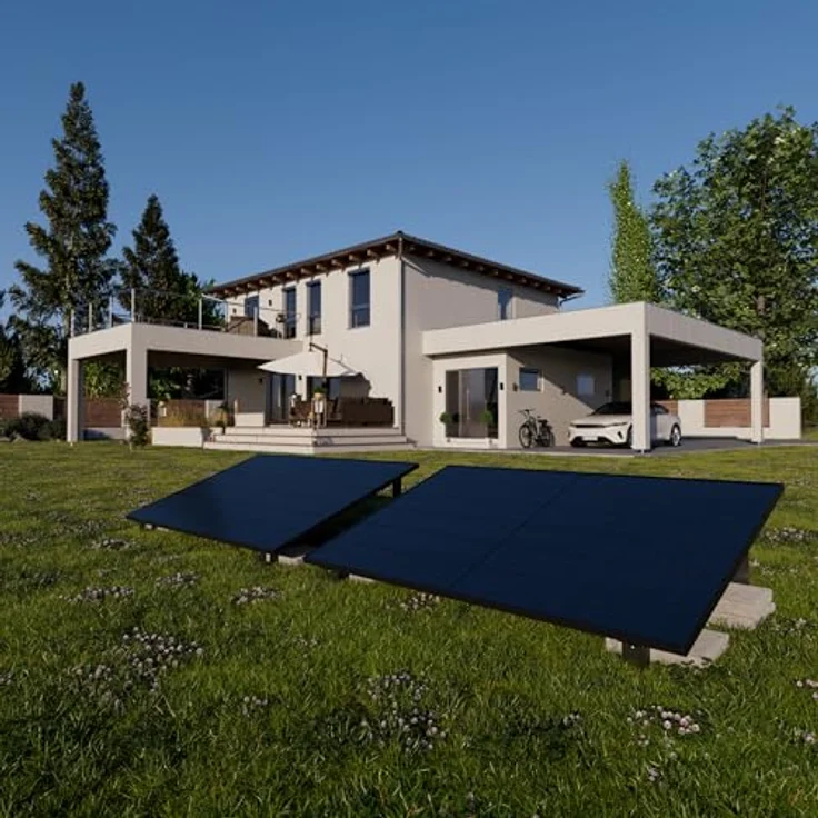 Kleines Kraftwerk 2×500Wp Solarmodul SunPro TOPCon, bifazial, Glas-Glas, Full Black, hocheffiziente N-Type Zellen für Balkonkraftwerk & Inselanlage – Bild 5