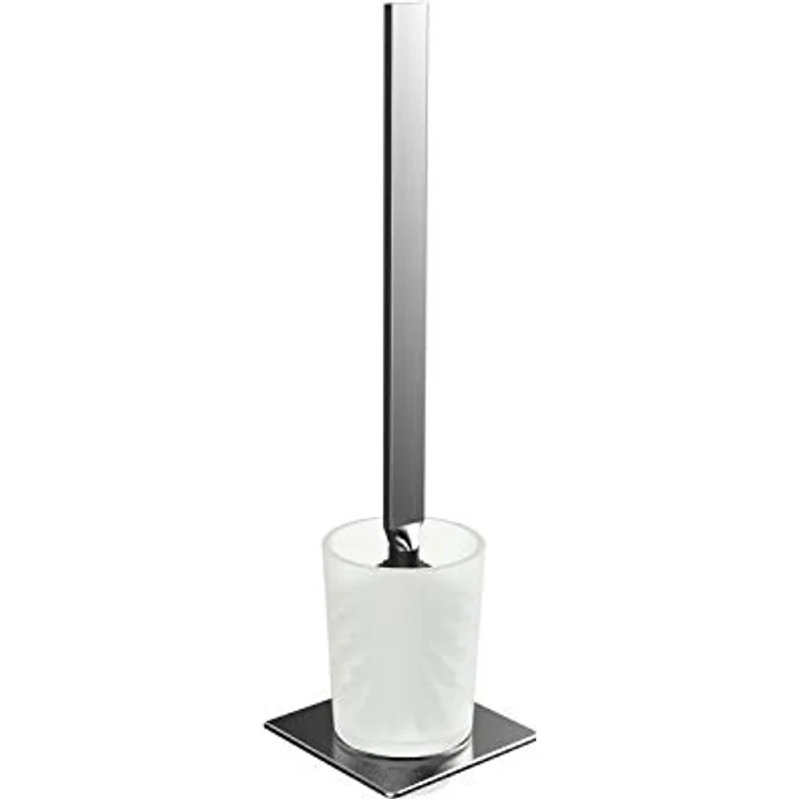 EMCO Art Toilettenbürsten-Garnitur, Glas satiniert/Chrom, Toilettenbürste mit Bürstenhalter, Wandmontage - 161500102 – Bild 1