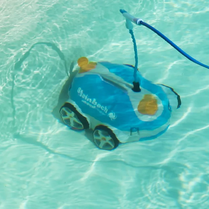 Steinbach Poolrunner Poolroboter automatischer Bodensauger Speedcleaner 21 cm Arbeitsbreite, 15 m³/h, 15 m/min, 12 m Kabellänge – Bild 3