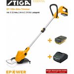 Stiga 20 V Akku Rasentrimmer GT 100e Kit - Essential, mit Akku und Ladegerät