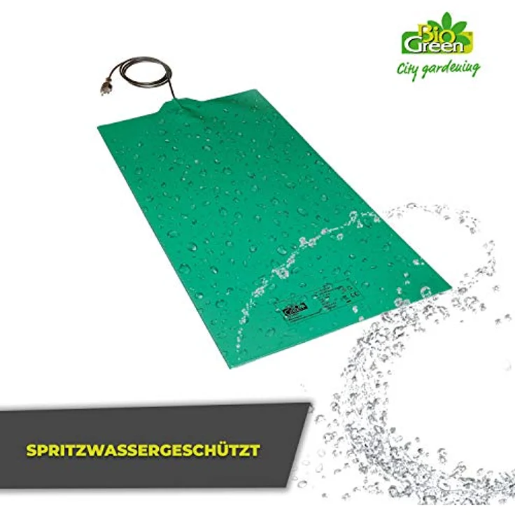 Bio Green Wärmeplatte Wärmematte für schnelles Wachstum in der Pflanzenanzucht spritzwassergeschützt 40x65 cm - 42 W - WP 040-065 – Bild 5