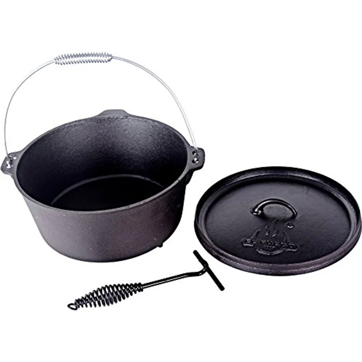 El Fuego Dutch Oven schwarz 5,64 Liter – Bild 2
