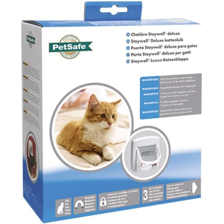 Nobby Katzentür 400 Staywell PetSafe weiß 24,1 x 25,2 cm – Bild 1