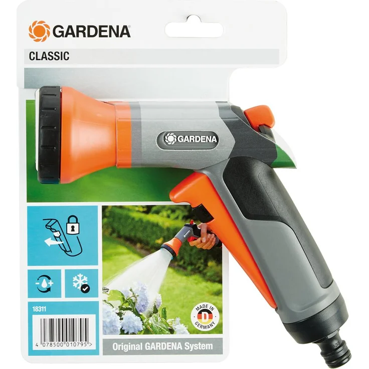 GARDENA Classic Bewässerungsbrause 18311-20 Gartenbrause zur Bewässerung von Topfpflanzen und Beeten, frostbeständig, Einhandbedienung Sprühstrahl – Bild 8