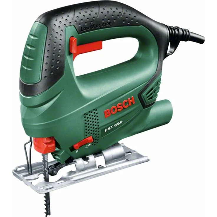 Bosch Stichsäge PST 650 (500 Watt, Schnitttiefe in Stahl-Holz 4mm-65mm, im Koffer) – Bild 1