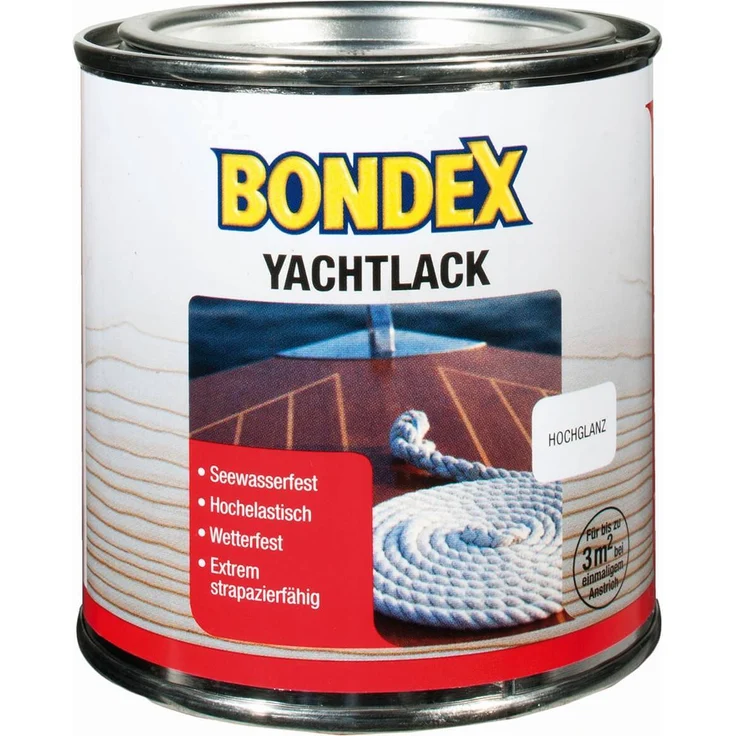 BONDEX Yachtlack 0,25-2,5L, farblos, Lack, Holzschutz, wetterfest 0,25l - Bondex