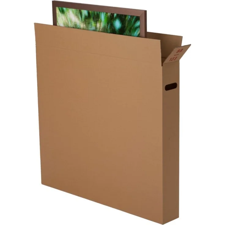 BB-Verpackungen 5 x Bilderkarton 915 x 200 x 860 mm (stabil 2-wellig, 30 kg Traglast, Bilderverpackung aus recycelter Pappe)