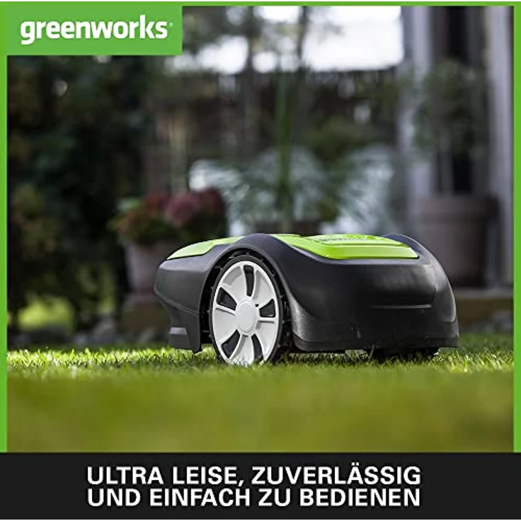 Greenworks Optimow M Rasenmäherroboter für Rasenflächen bis 500 m2 mit 30 % Gefälle, extrem leise, Bluetooth-Appgesteuert, erweiterte Sicherheitsfunktionen, Diebstahlschutz, 3 Jahre Garantie – Bild 3
