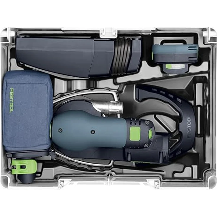 Festool Akku-Deltaschleifer DTSC 200, mit LED-Licht & App-Steuerung, EC 2.0-Motor, antistatische Absaugfunktion, Hartmetall-Tellerbremse – Bild 3