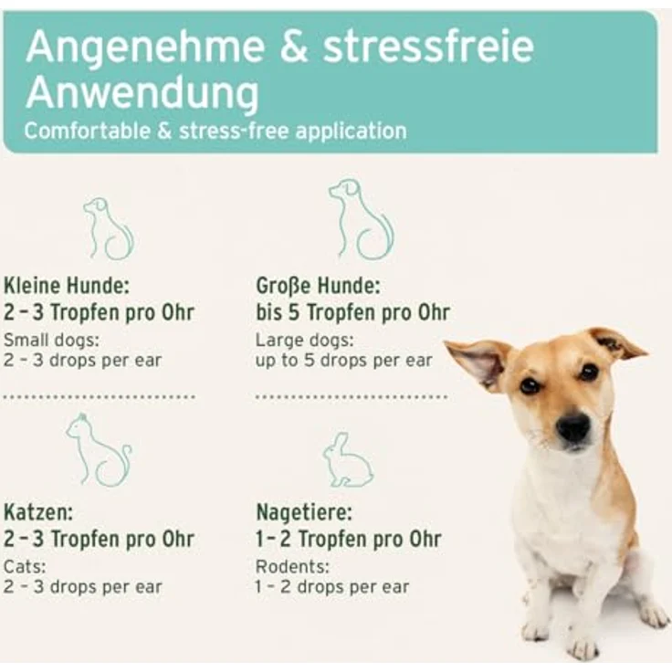 AniForte Ohrmilbenöl für Hunde, Katzen & Nagetiere 50ml – Effektive Ohrentropfen bei Juckreiz & Milben – Bild 4