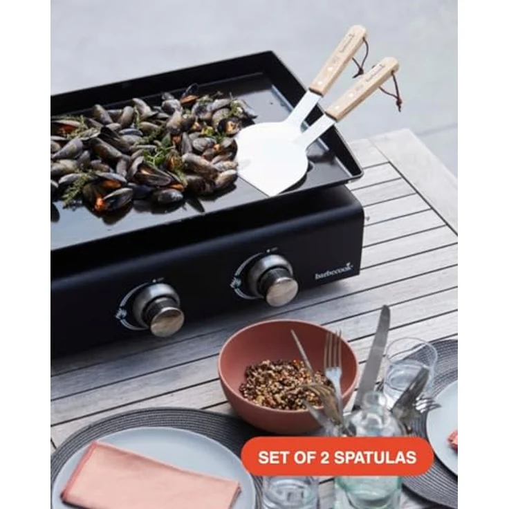 Barbecook 223.2005.055 Grillwender Grillschaber, Edelstahl, 31 cm, grau, beige – Bild 7