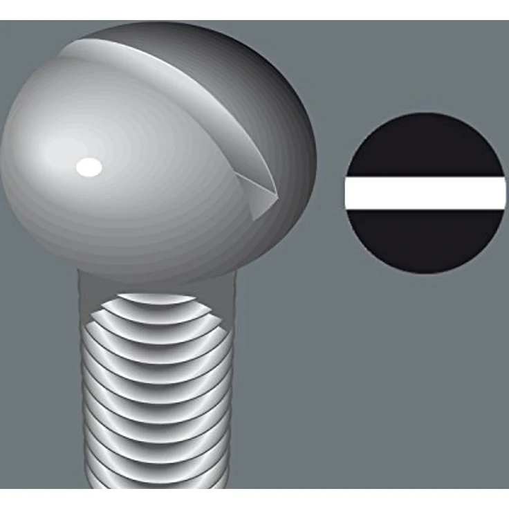 Televes Steinbohrer Wera Kombiklinge Vario 82 Schlitz 4x0,6 mm/PH 1 L.175mm - Sechskantmaterial 6 mm, nicromatt mit Black Point Spitze, passend zu Handgriffengriffen 4300 002 078 – Bild 3