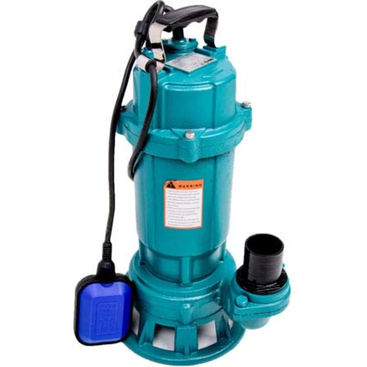 IBO TAUCHPUMPE 1100W mit SCHNEIDWERK SCHWIMMER, 2" STORZ C KUPPLUNG und 30m BAUSCHLAUCH - FÄKALIENPUMPE SCHMUTZWASSERPUMPE, Wasserpumpe, Pumpe - Blau – Bild 2