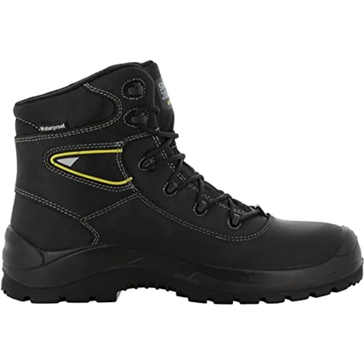 SafetyJogger Basalt S3, Sicherheitsstiefel für harte Arbeitsbedingungen, wasserdicht, atmungsaktiv, schwarz