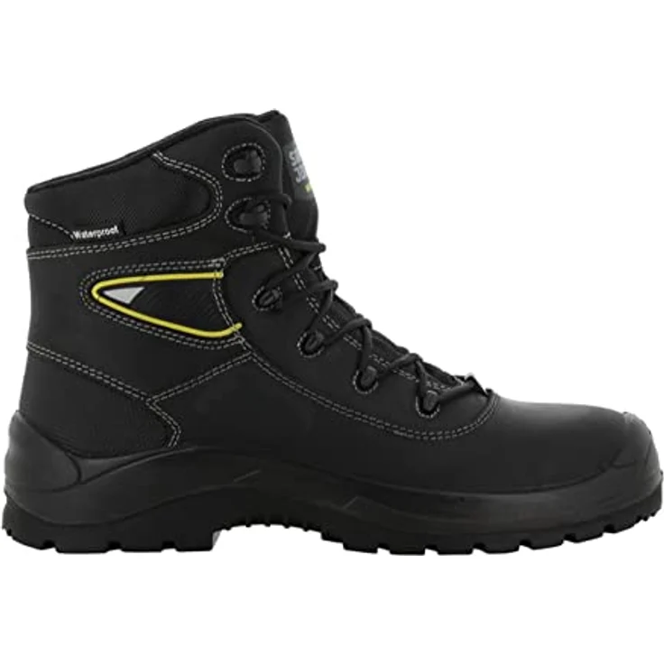 SafetyJogger Basalt S3, Sicherheitsstiefel für harte Arbeitsbedingungen, wasserdicht, atmungsaktiv, schwarz – Bild 1