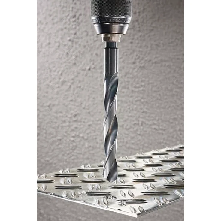 Wolfcraft HSS Metallbohrer-Set, 16-teilig Ø 1-10 mm, Rundschaft, rollgewalzt, für Stahl und Kunststoff – Bild 5