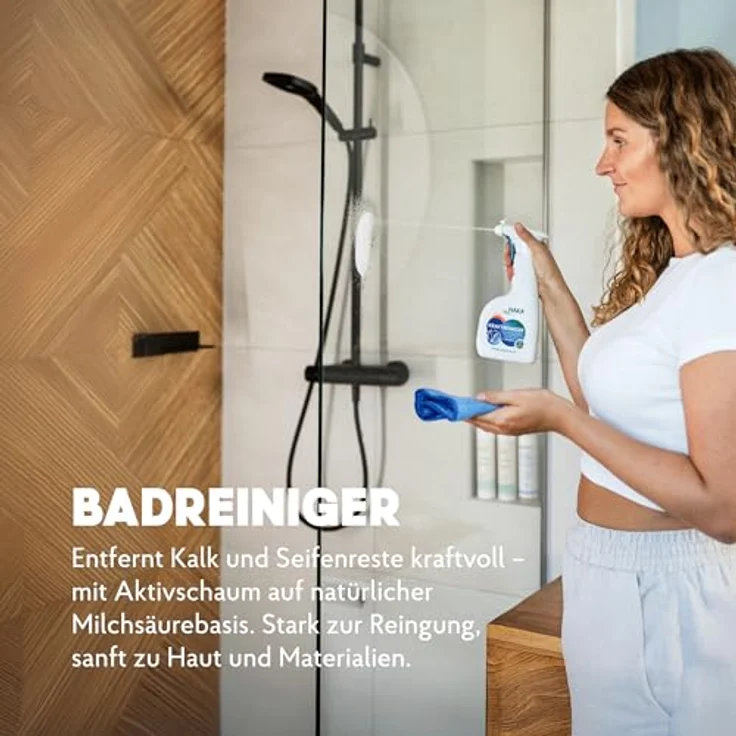 HAKA Kraftreiniger Spray 500ml, Badreiniger mit natürlicher Milchsäure, biologisch abbaubar und materialschonend – Bild 2