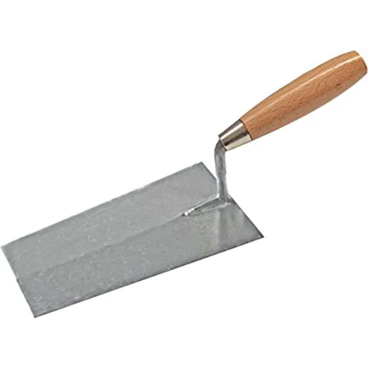 Nespoli N0D1905620 Maurerkelle, leicht, quadratisch, Holzgriff, 20 cm